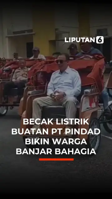 BECAK LISTRIK BUATAN PT PINDAD BIKIN WARGA BANJAR BAHAGIA