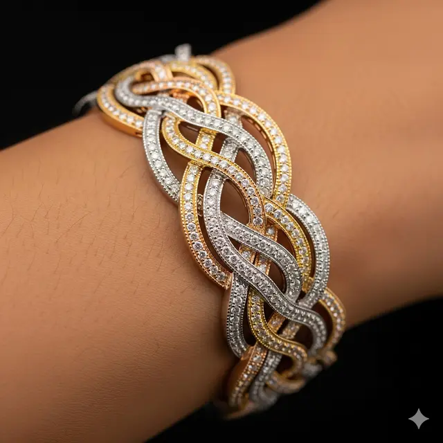 Gelang Kombinasi Warna Emas: Tampilan Unik Modern