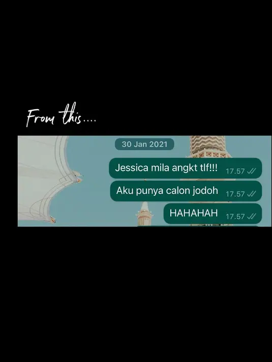 Melalui unggahan Instagram, Febby membeberkan isi chat awal mula dirinya memperkenalkan Yakup pada Jessica Mila. [Foto: IG/febbyrastanty].