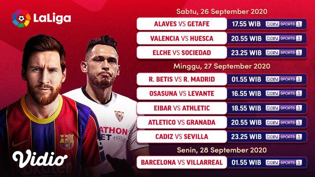 Jadwal Liga Spanyol Pekan Ketiga