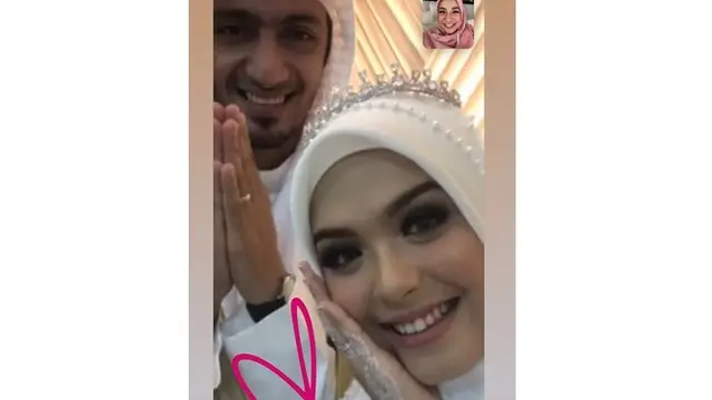 6 Momen Pernikahan Vebby Palwinta dengan Pria Keturunan Arab, Digelar Tertutup