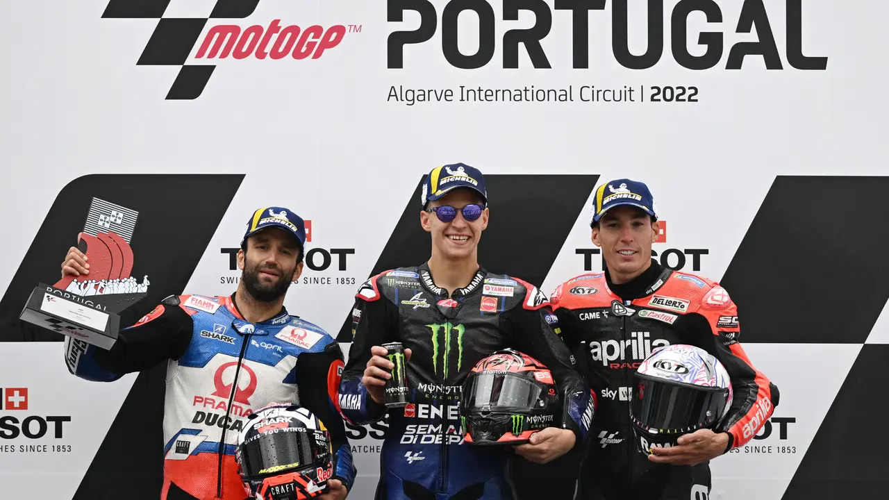 Johann Zarco, Fabio Quartararo, dan Aleix Espargaro