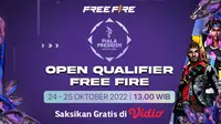 Dapatkan Link Live Streaming Kualifikasi Terbuka Free Fire Piala Presiden eSports di Vidio 24-25 Oktober