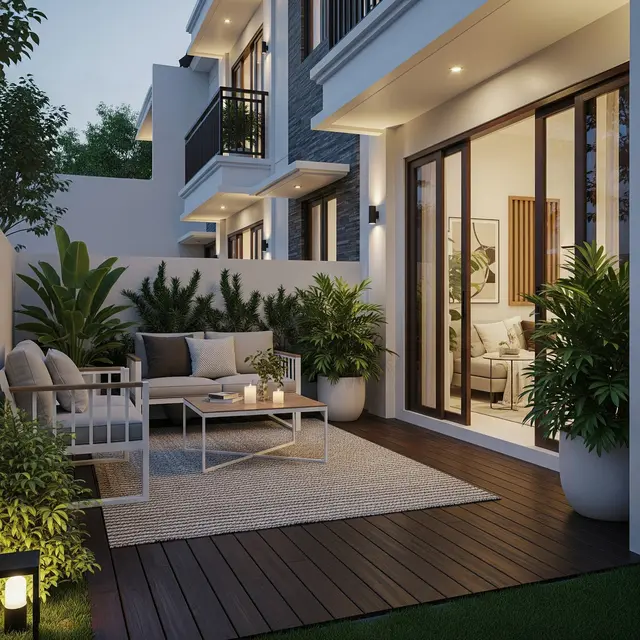 Ide Teras Rumah Cluster Sempit tapi Tetap Elegan dan Rapi