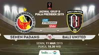 Piala Presiden: Semen Padang vs Bali United. (Bola.com/Dody Iryawan)