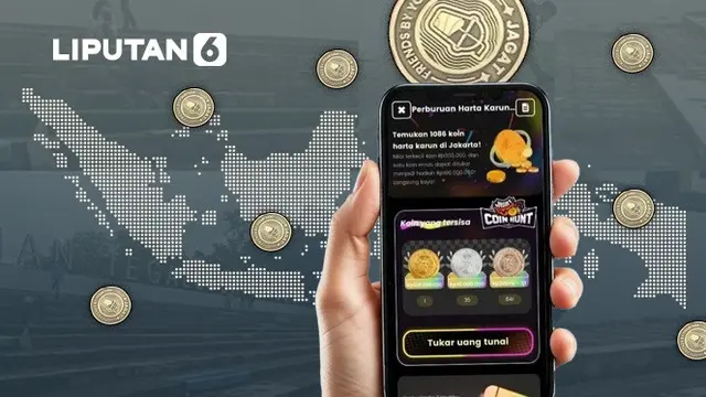 Banner Infografis Heboh Koin Jagat Aplikasi Berburu Harta Karun