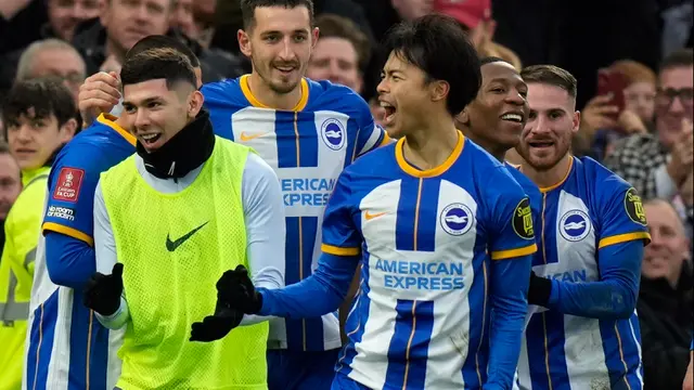 Brighton Singkirkan Liverpool dari Piala FA, Gol Kaoru Mitoma Jadi Penentu