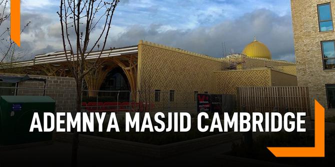 VIDEO: Bikin Adem, Masjid Cambridge Ini Berkonsep Ramah Lingkungan
