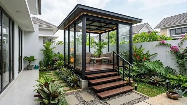 7 Model Gazebo Minimalis Terbaru 2026, Estetik dan Hemat Biaya untuk Lahan Sempit