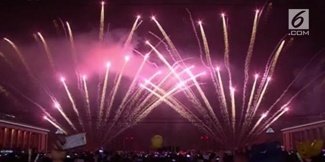 VIDEO: Kemeriahan Pesta Tahun Baru di Korea Utara