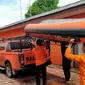 Basarnas Palembang telah memberangkatkan dua tim penyelamatan menuju lokasi kejadian untuk melakukan proses pencarian para korban. (Liputan6.com/ Dok Basarnas Palembang)