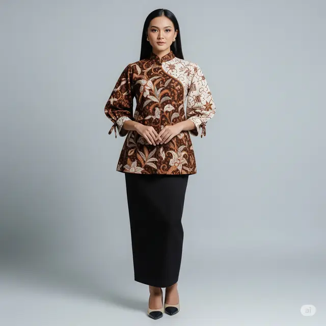 9 Model Blouse Batik Bishop Sleeve Terpopuler 2025: Paduan Tradisi dan Tren Terkini
