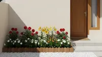 8 Desain Teras Rumah Estetik dengan Kebun Bunga Warna-Warni, Hadirkan Suasana Asri