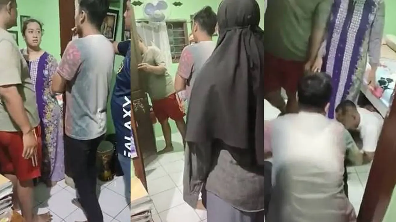 Detik-detik Istri Keciduk Suami saat Selingkuh, Sembunyikan Pria di Bawah Kasur Ini Viral