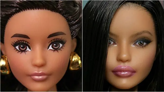 Setelah modifikasi, boneka-boneka Barbie ini berubah menjadi lebih cantik dan terlihat jauh berbeda dari bentuk aslinya.
