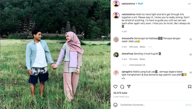 Kekasih Minta Masyarakat untuk Terus Doakan Eril anak Ridwan Kamil Agar Segera Ditemukan