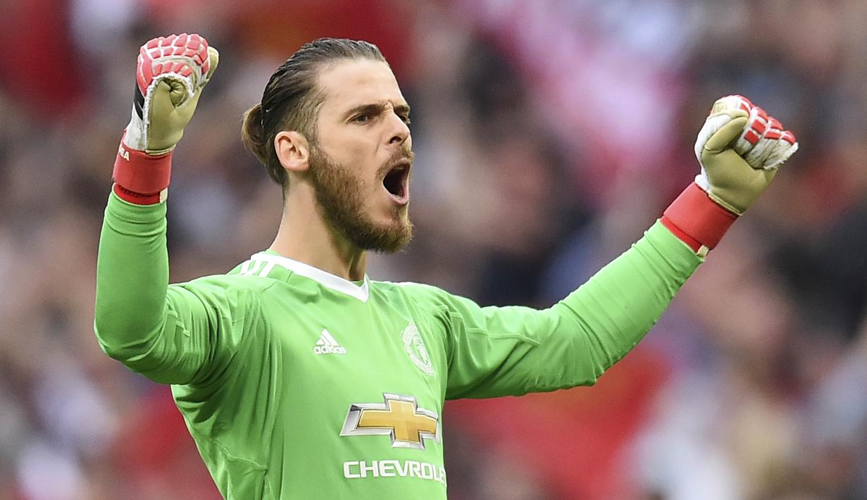 11. David de Gea (Manchester United) - Kiper. (AFP/Glyn Kirk)