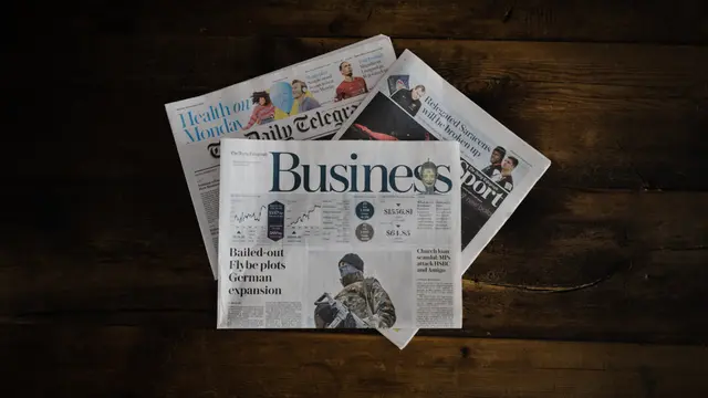 Ilustrasi koran, berita, surat kabar