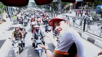 Marc Marquez naik Bandros di Bandung (ist)
