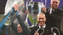 Liga Champions - Jose Mourinho, Zinedine Zidane, Carlo Ancelotti (Bola.com/Adreanus Titus)