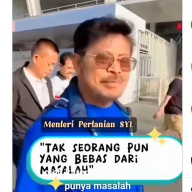 Warganet Soroti Pesan Mentan Syahrul Yasin Limpo untuk Minum Obat Serangga Kalau Tak Mau Punya Masalah dalam Hidup
