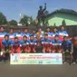 Pondok Pesantren Darul Huda saat mengikuti Liga Santri Nusantara di Bandung. (Ist)