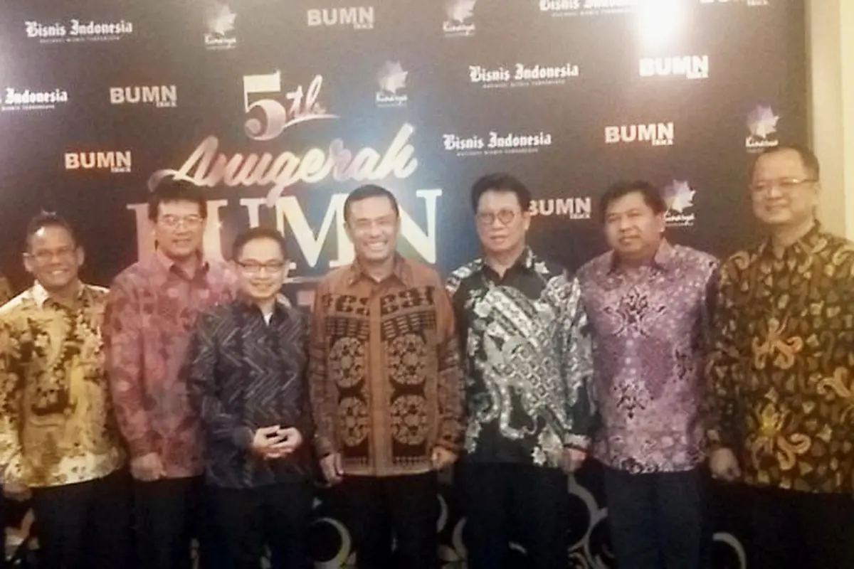 Menteri ‎Perindustrian Saleh Husin menghadiri acara Anugerah BUMN 2016 yang digelar di Hotel JW Marriot Kuningan Jakarta, Jumat malam (3/6/2016).
