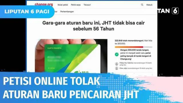 VIDEO: Lebih dari 200 Ribu Masyarakat Telah Tandatangani Petisi Tolak Peraturan Baru JHT