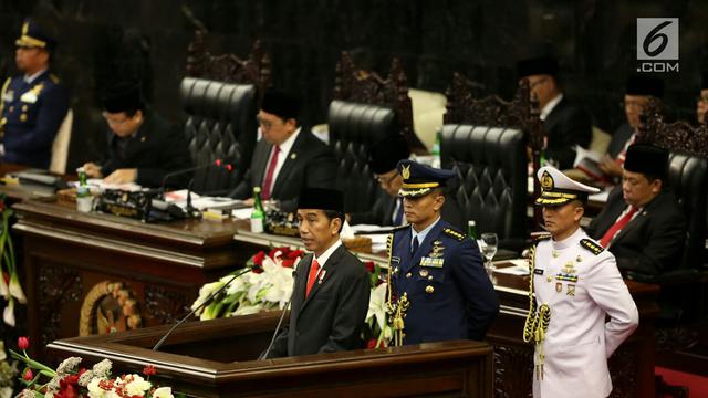 Presiden Jokowi Sampaikan Pidato Kenegaraan dan RAPBN 2018