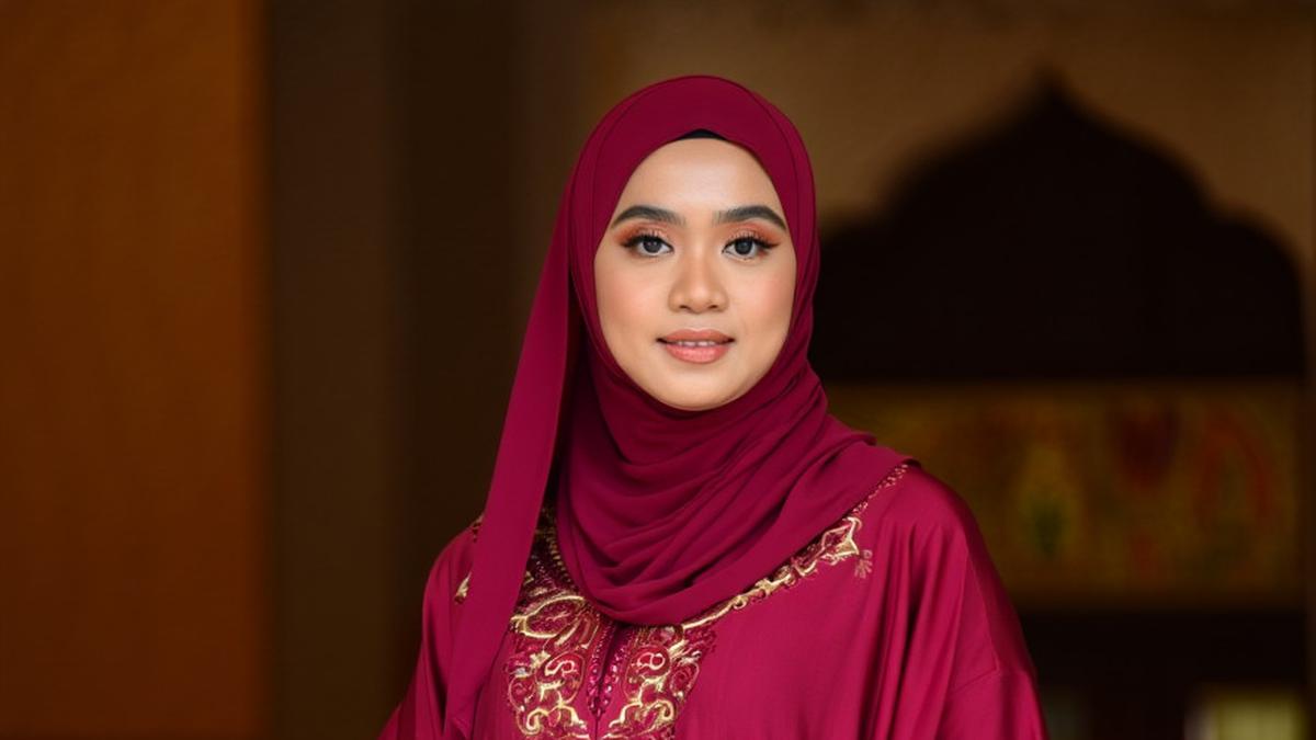 10 Model Gamis untuk Bahu Lebar yang Lagi Tren di 2025, Nyaman Dipakai