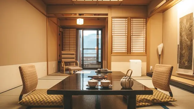 Ilustrasi hotel di Jepang