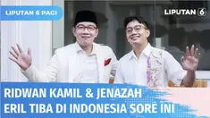 Direktur Perlindungan WNI dan Badan Hukum Indonesia Kemenlu mengungkapkan saat ini Ridwan Kamil tengah mengawal keberangkatan jenazah Eril ke Indonesia. Direncanakan tiba di Bandara Soekarno Hatta pukul 15.45 WIB.