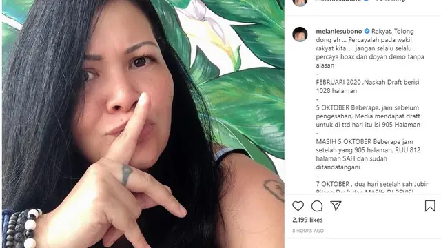 Melanie Subono (Foto: Instagram/@melaniesubono)