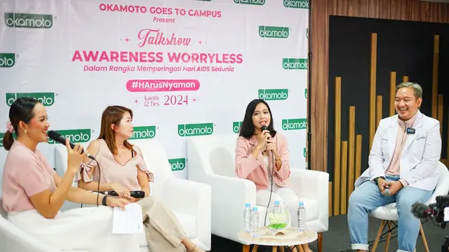 Febrizky Yahya menghadiri program Goes to Campus yang digagas Okamoto di Jakarta, Desember 2024. (Foto: Dok. Logic PR)