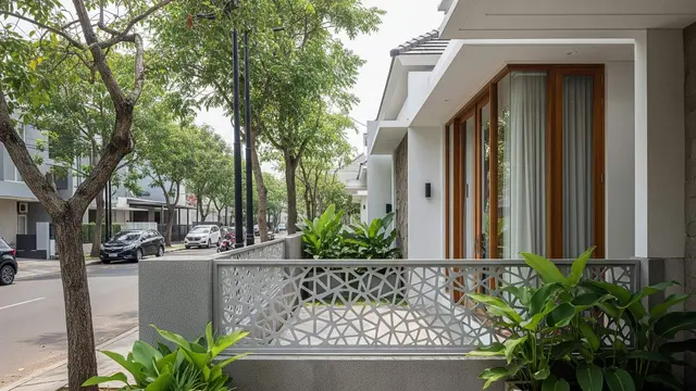 Desain Teras untuk Rumah yang Menghadap Jalan Raya