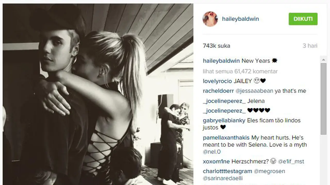 Justin Bieber dan Hailey Baldwin