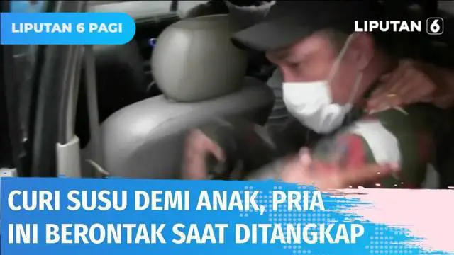 VIDEO: Nekat Curi Susu demi Anak, Pasutri Ditangkap Polisi