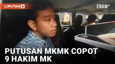 MKMK Putus 9 Hakim Karena Langgar Kode Etik, Gibran: Saya Ikut Aja