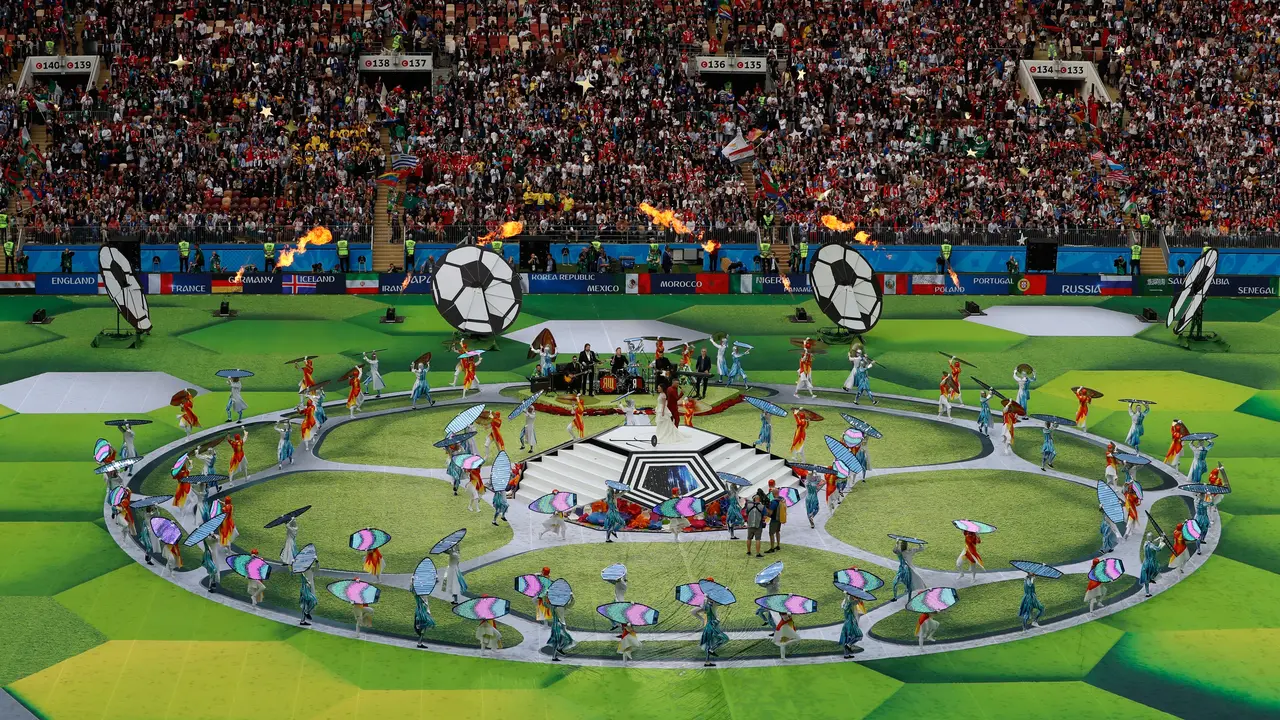 upacara pembukaan Piala Dunia 2018