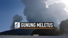 Sebuah gunung di Pulau Stromboli, Italia meletus. Gunung itu dikenal sebagai gunung berapi yang paling dan terus mengalami erupsi.
