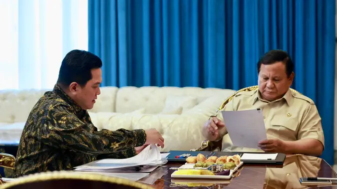 Prabowo Minta Erick Thohir Susun Blueprint Timnas Indonesia Menuju Piala Dunia 2030