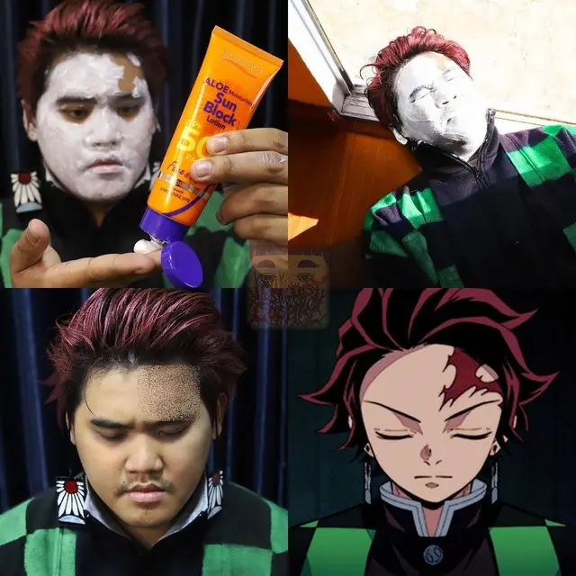 6 Cosplay Low Budget Jadi Tanjiro Kamado Demon Slayer Ini Kocak