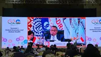 Gubernur BI Perry Warjiyo menghadiri pertemuan FMCBG G20 di Gandhinagar, India. (Photo dok. Bank Indonesia)