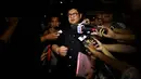 Mantan Menteri BUMN, Laksamana Sukardi usai diperiksa penyidik KPK, Jakarta, Rabu (10/12/2014). (Liputan6.com/Miftahul Hayat)