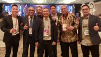 Arthur Irawan mewakili Persik sebagai voters pada KLB PSSI di Hotel Shangri-La Jakarta Pusat, Kamis (16/2/2023) lalu. (Istimewa)