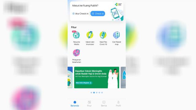 Tampilan aplikasi Satu Sehat Mobile di HP Android yang sebelumnya PeduliLindungi (Liputan6.com/Giovani Dio PrasastI)