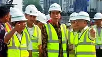 Jokowi dan Mantan PM Jepang Tinjau Proyek MRT 