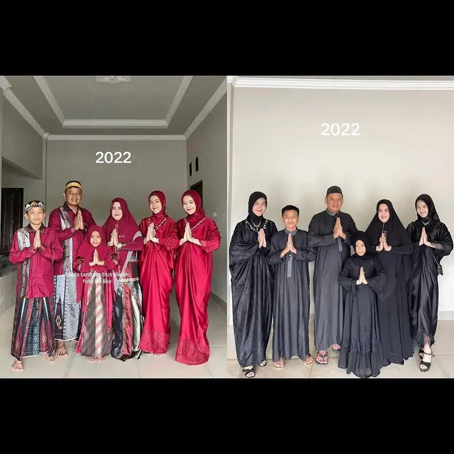 Keren, Ini Potret Foto Keluarga Jalani 8 Kali Lebaran yang Kompak Banget