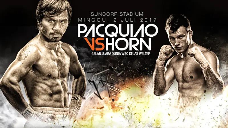 Manny Pacquiao vs Jeff Horn. 