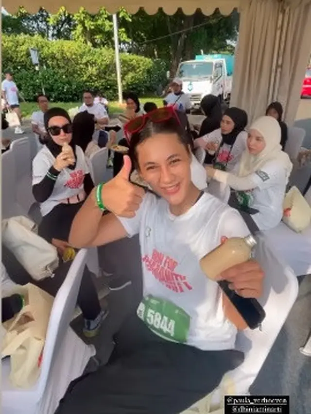 Galang Dana untuk Palestina, Ini 8 Potret Artis Ikut 'Run for Humanity'